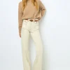 Cheap ANNA - High-waisted wide-leg pants in jean Trousers
