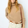 Flash Sale ANNA - High-waisted wide-leg pants in jean Knitwear