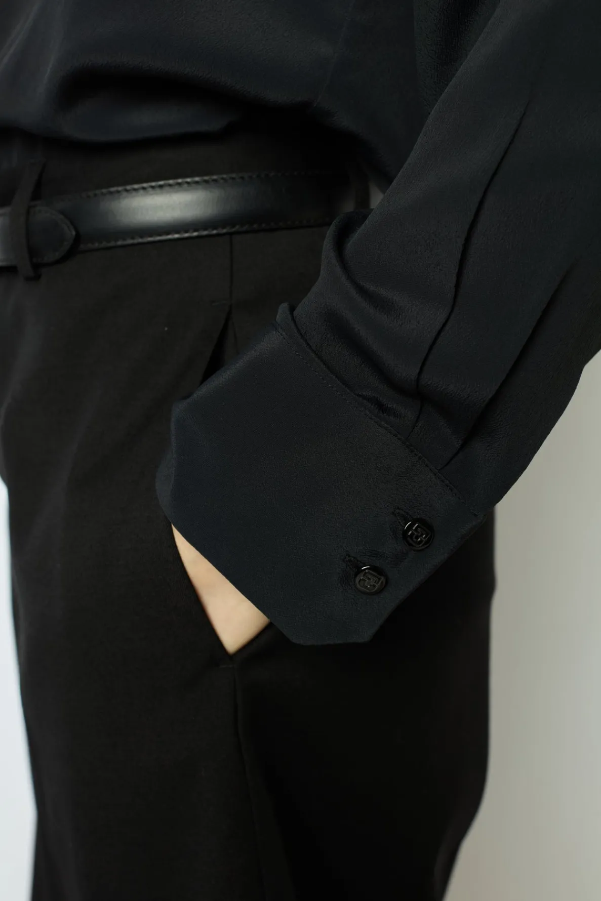 black_soft_shirt__beata_3.webp New Black soft shirt - BEATA Shirts & Blouses
