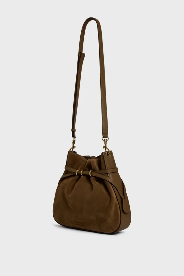 Discount Bucket bag in suede leather - ROMY Shoulder Bags | Bucket Bags