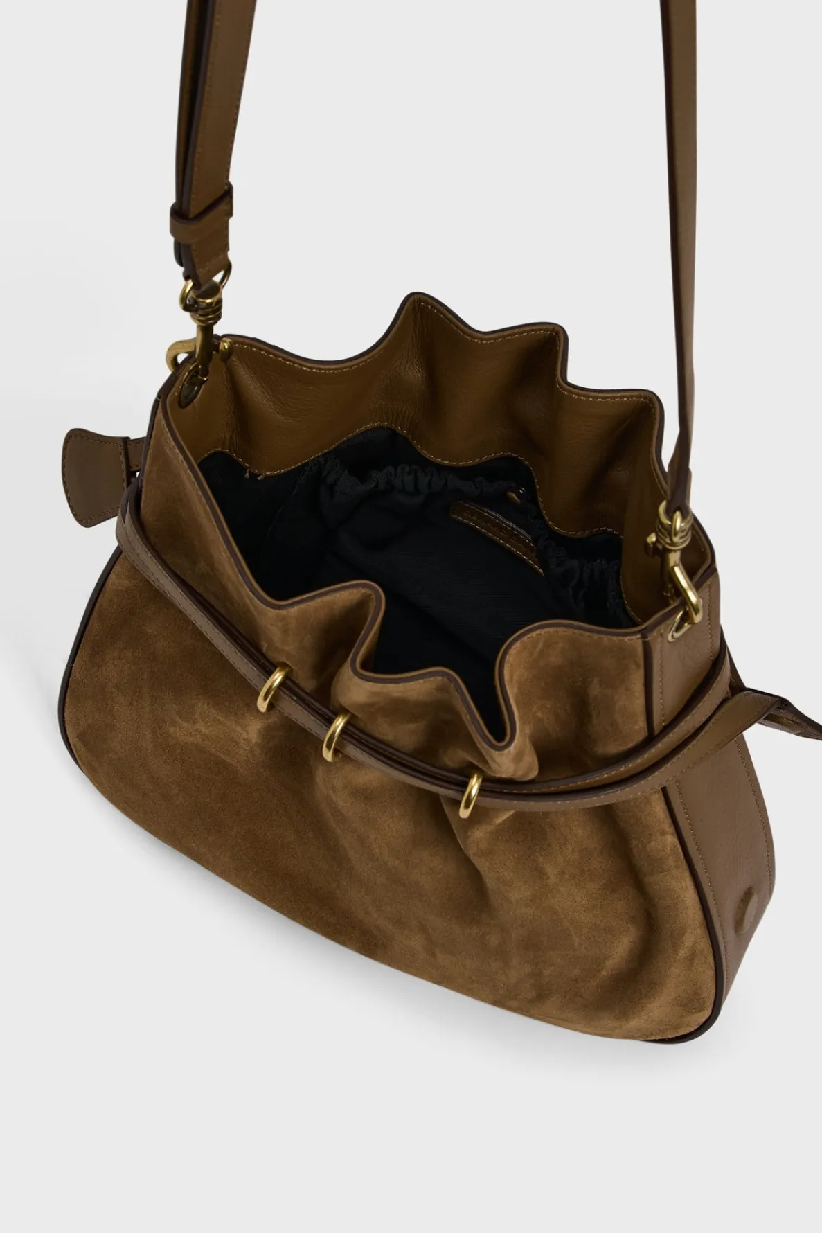 bucket_bag_in_suede_leath_3-1.webp Discount Bucket bag in suede leather - ROMY Shoulder Bags | Bucket Bags