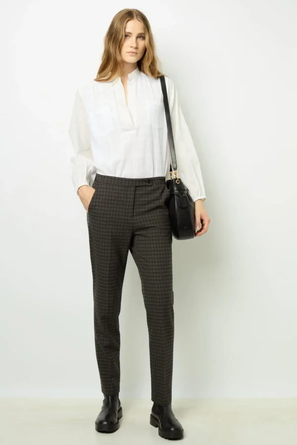 Cheap Checked slim pants - NOELIE Trousers