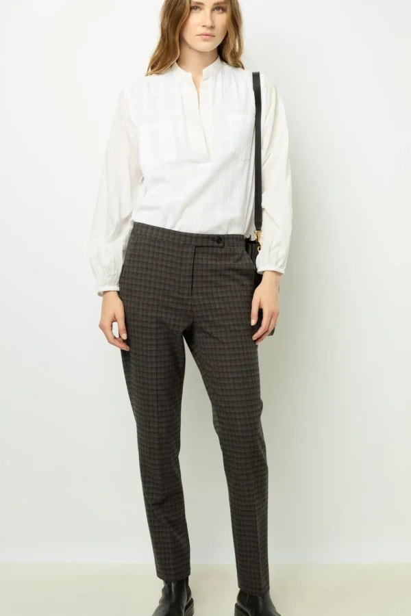 Cheap Checked slim pants - NOELIE Trousers