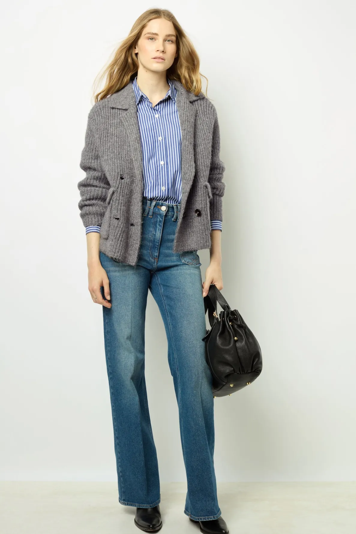chunky_knit_collar_cardig_0.webp Hot Chunky knit collar cardigan - JOESSE Knitwear