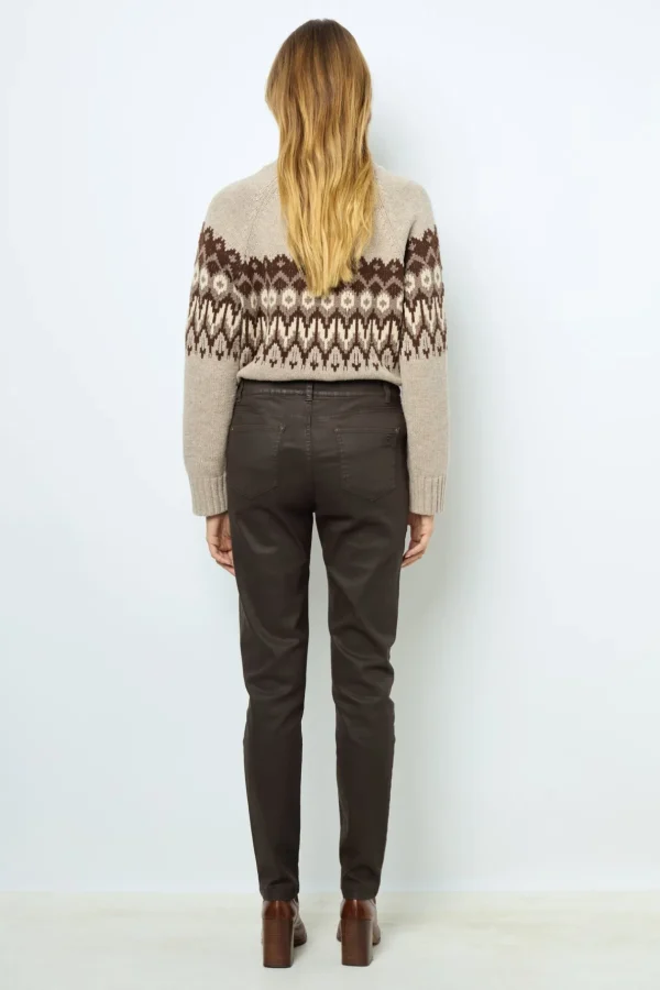 Outlet Coated slim jeans - NOURIA Trousers