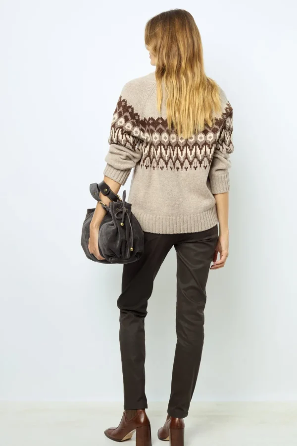 Outlet Coated slim jeans - NOURIA Trousers