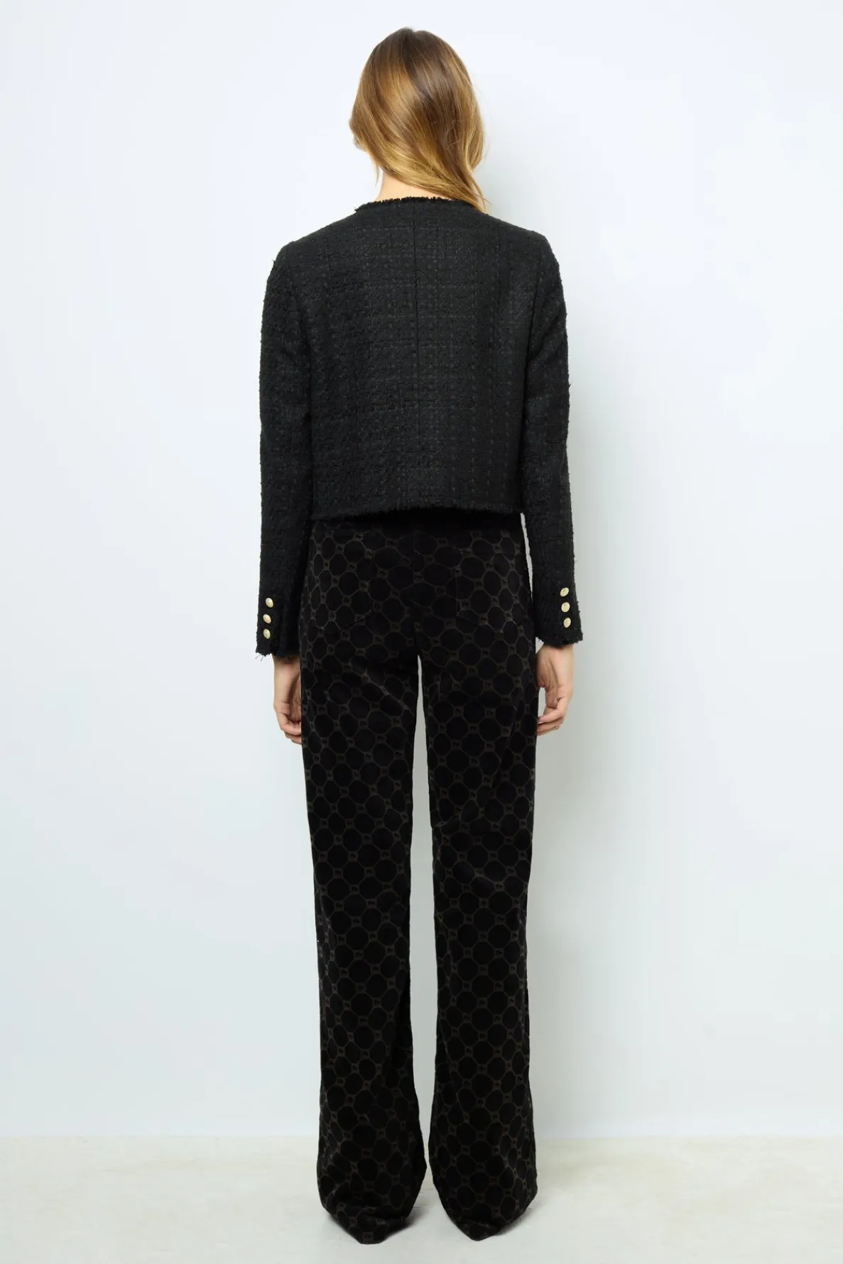 collarless_tweed_jacket___2.webp Clearance Collarless tweed jacket - MELISSA Jackets