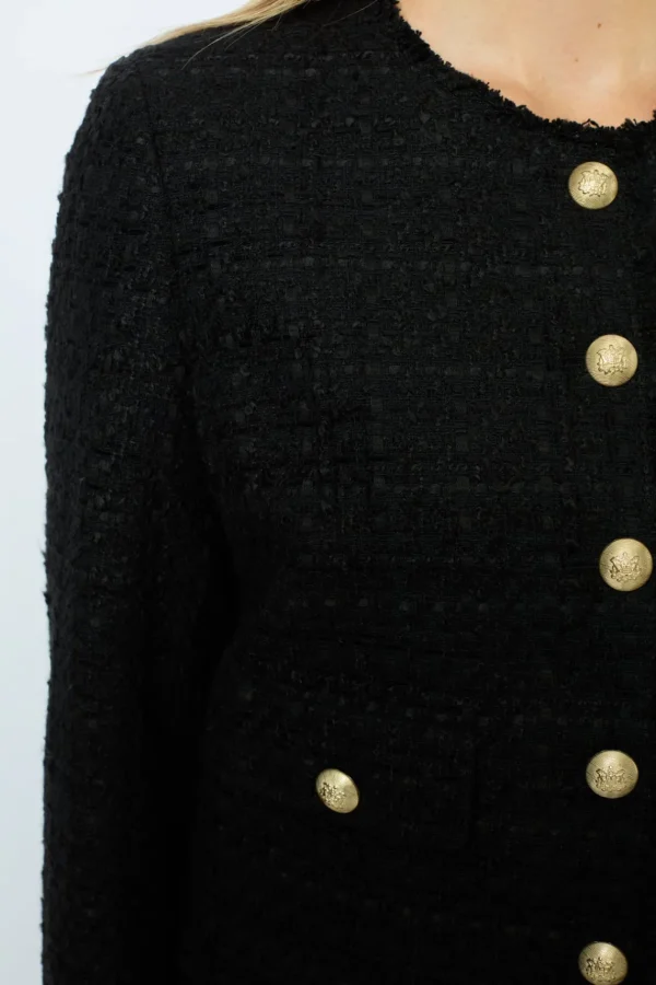 Clearance Collarless tweed jacket - MELISSA Jackets