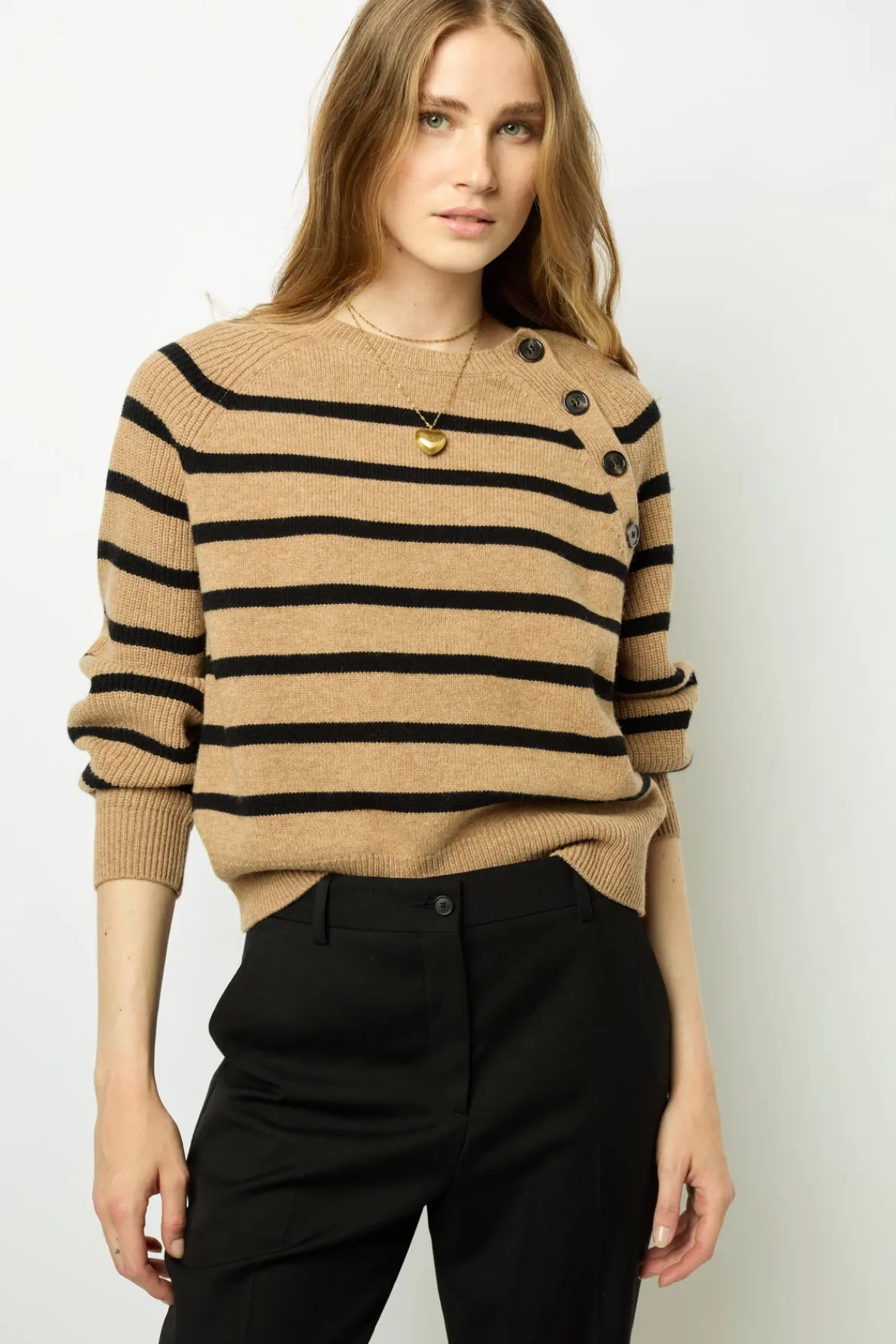 contrasting_stripe_sweate_0.webp Online Contrasting stripe sweater - JENNA Knitwear