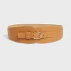 Fashion Corset belt in grainy leather - OLYMPE Belts
