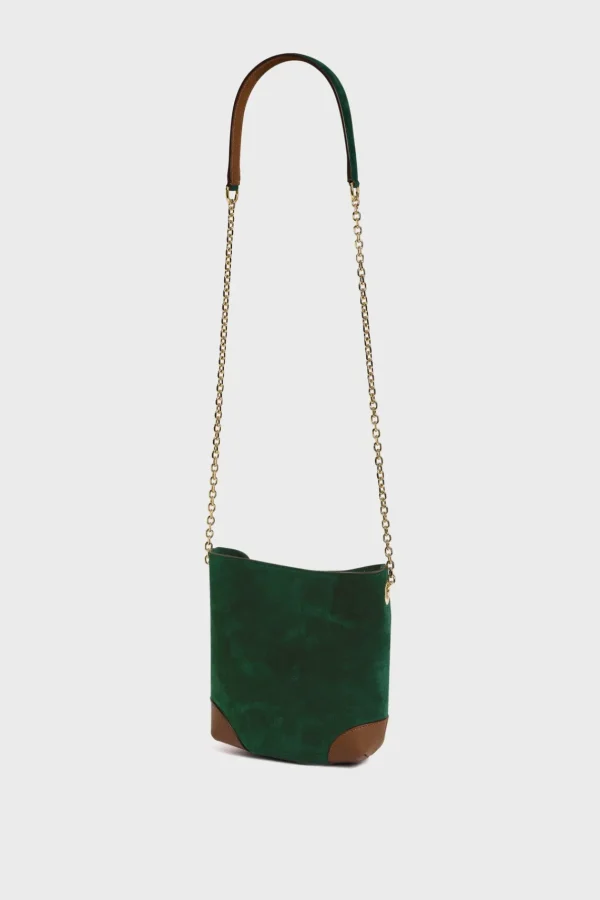 Discount Crossbody bag in suede leather - LE MINI