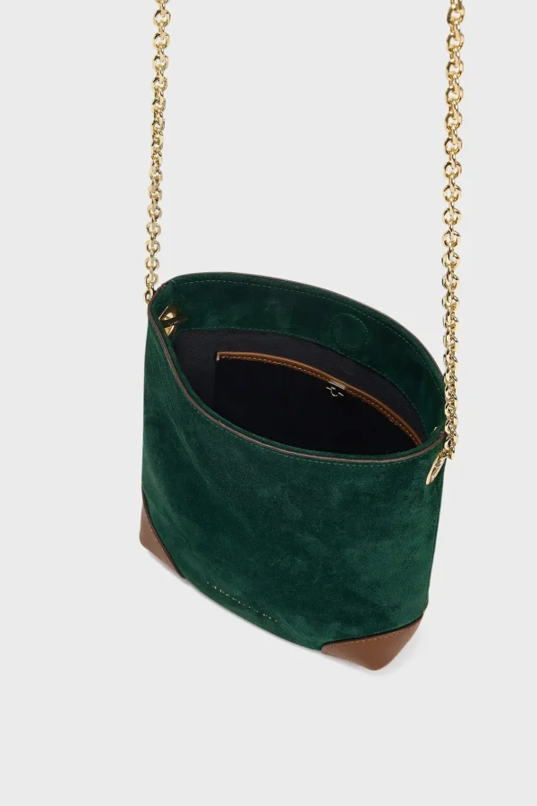 Discount Crossbody bag in suede leather - LE MINI