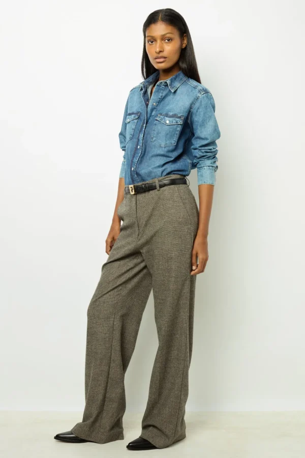 Shop Denim shirt - AIMEE Shirts & Blouses