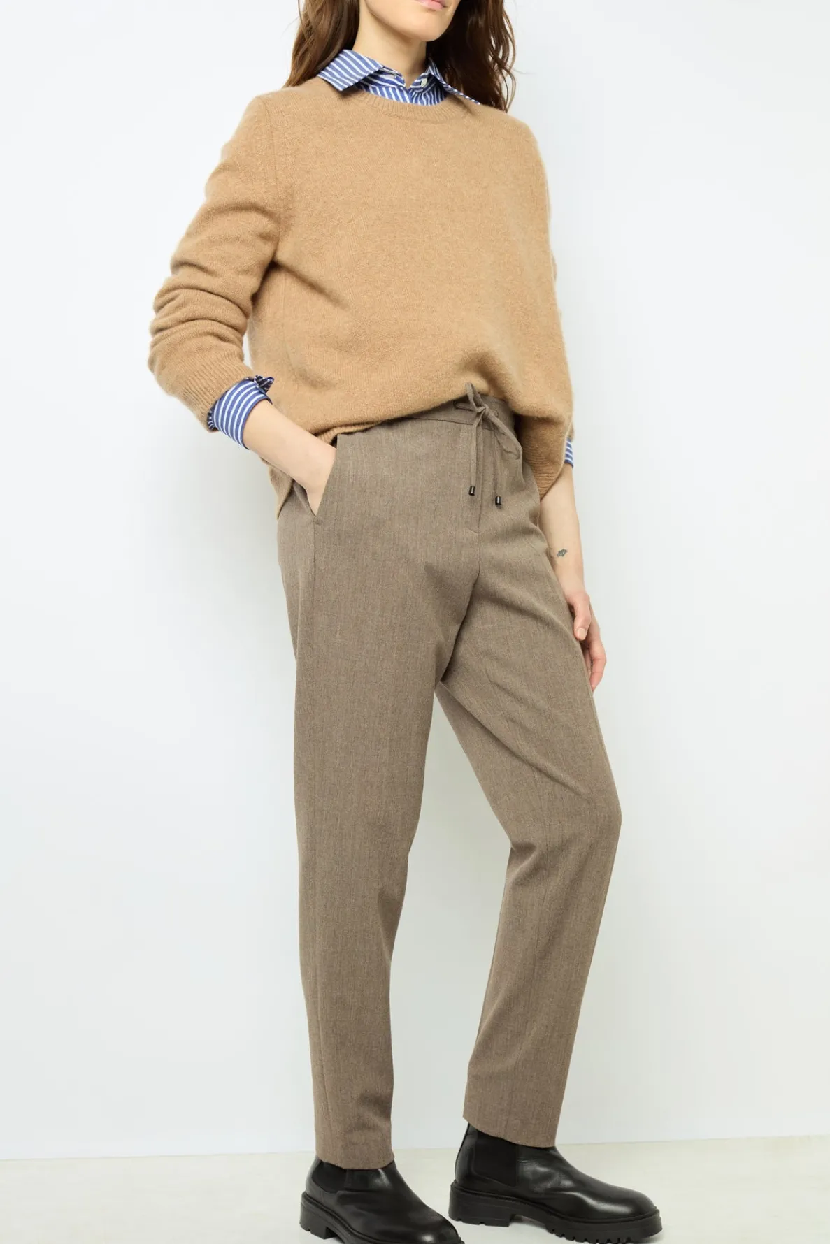 elasticated_suit_pants__n_1.webp Clearance Elasticated suit pants - NAYMA Trousers