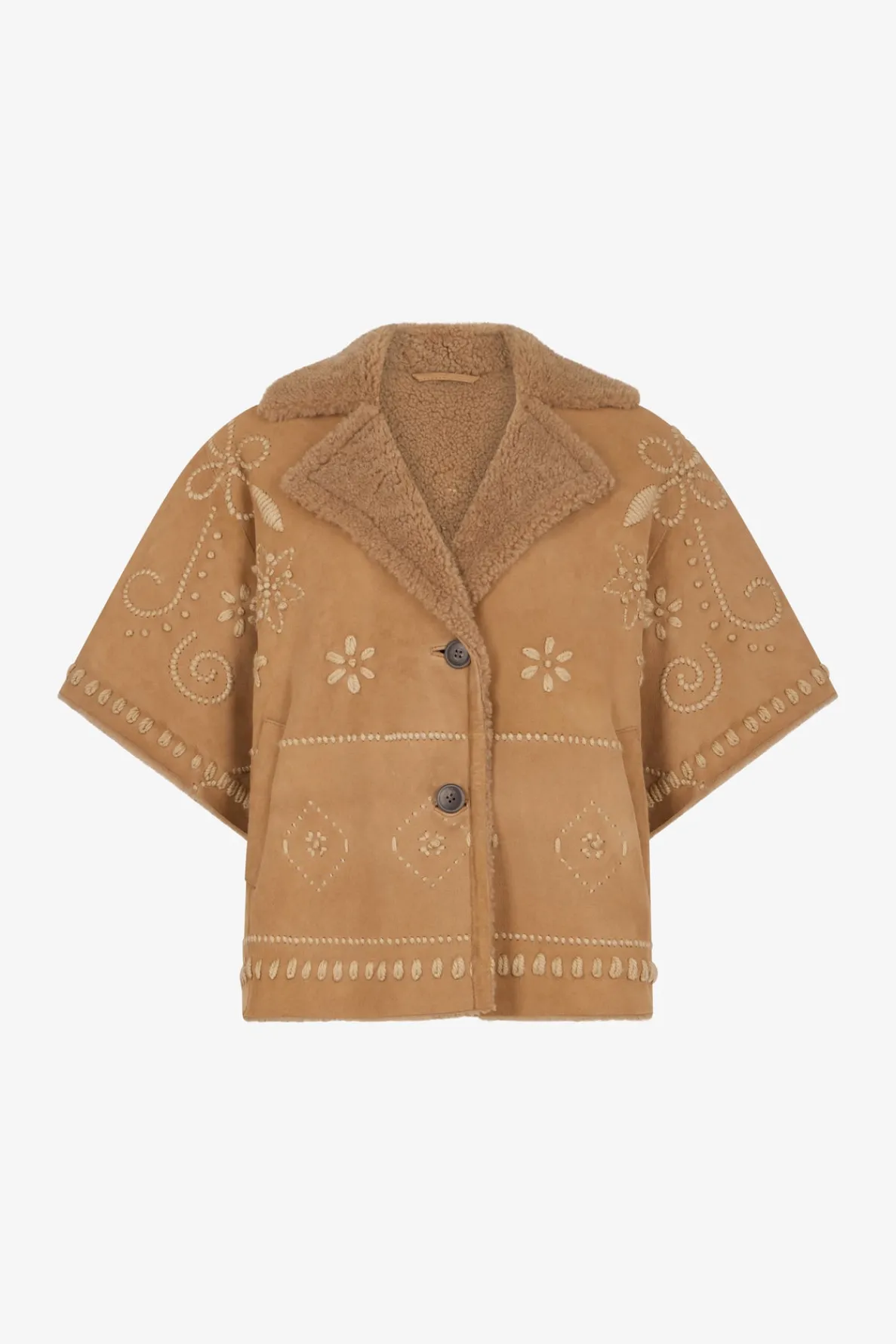 embroidered_shearling_sho_5.webp Fashion Embroidered shearling short jacket - LYSIANNA Leather & Pelts