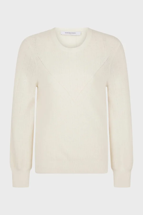 Discount Fine knit wool round neck sweater - JANINE Knitwear