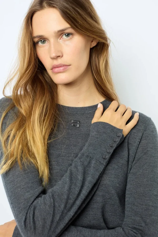 Fashion Fine wool round neck sweater - JADE Knitwear