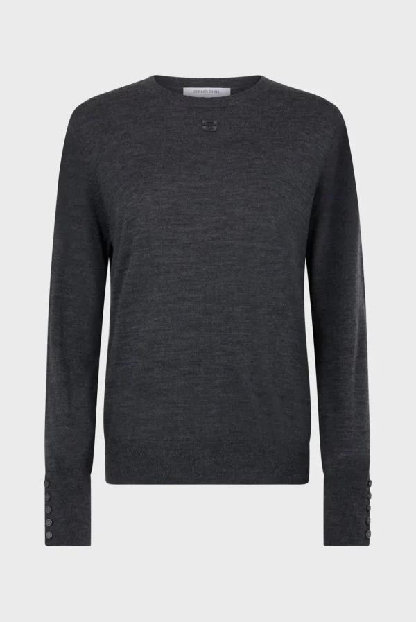 Fashion Fine wool round neck sweater - JADE Knitwear