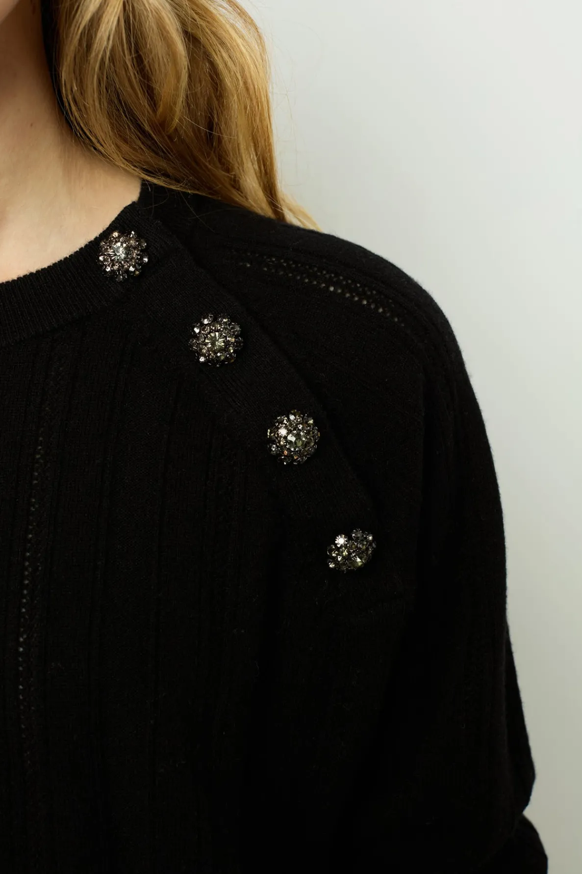 fine_wool_sweater_with_rh_2.webp Best Sale Fine wool sweater with rhinestone - JOSETTE Knitwear