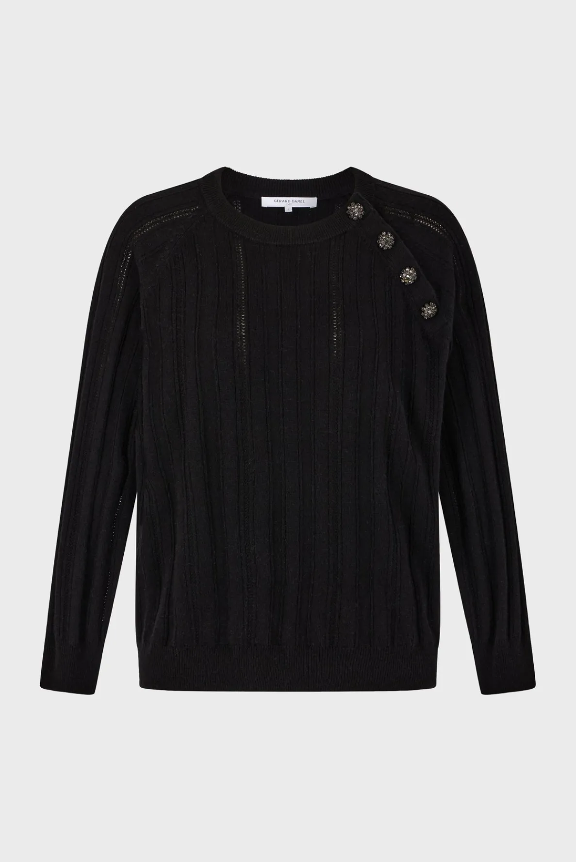 fine_wool_sweater_with_rh_4.webp Best Sale Fine wool sweater with rhinestone - JOSETTE Knitwear