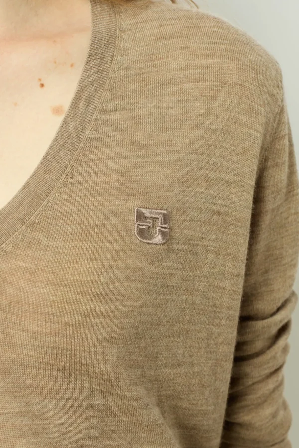 Cheap Fine wool V-neck sweater - JULIETTE Knitwear