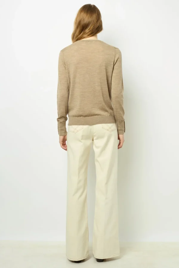 Cheap Fine wool V-neck sweater - JULIETTE Knitwear