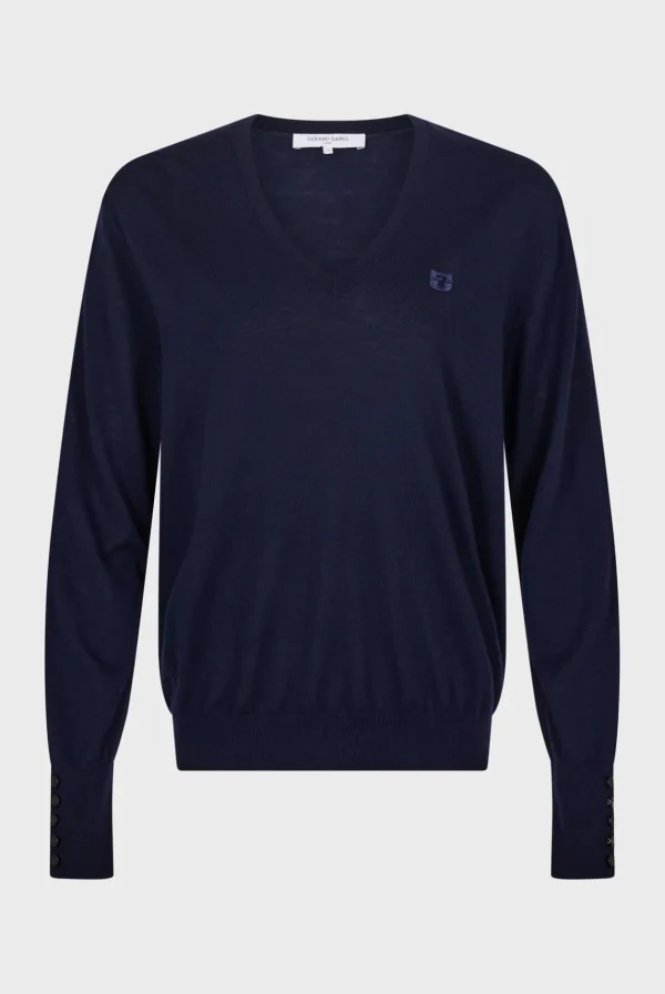New Fine wool V-neck sweater - JULIETTE Knitwear