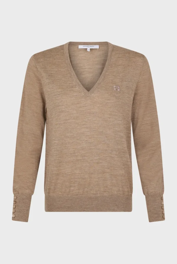 Cheap Fine wool V-neck sweater - JULIETTE Knitwear