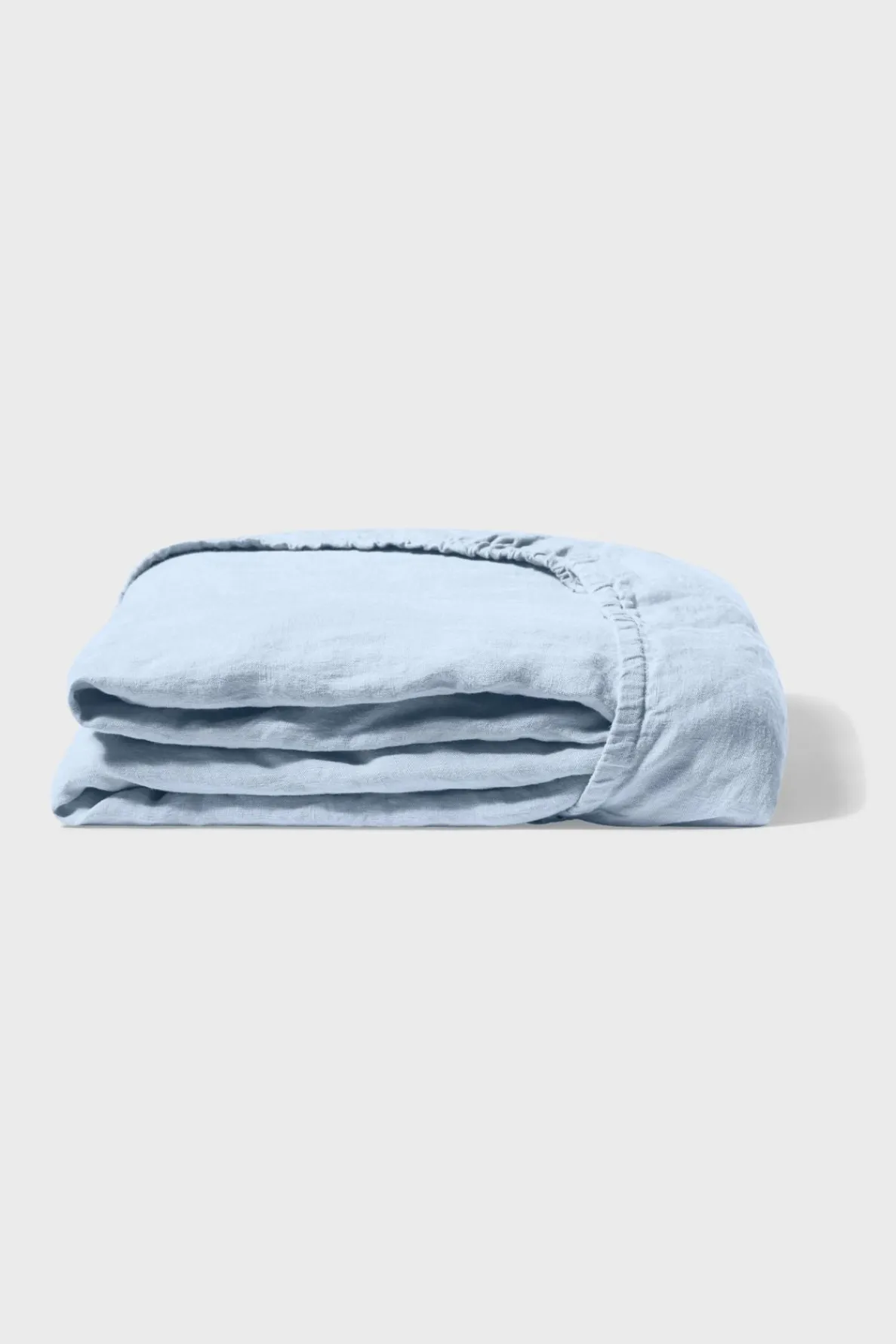 fitted_washed_linen_sheet_3-1.webp Hot Fitted washed linen sheet - Sky blue Fitted Sheets