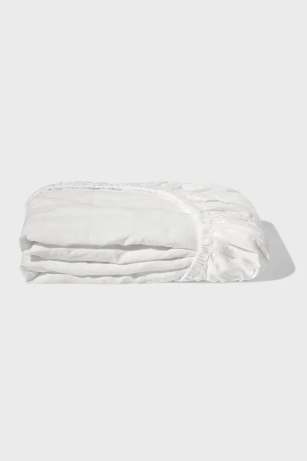 Sale Fitted washed linen sheet - Fitted Sheets