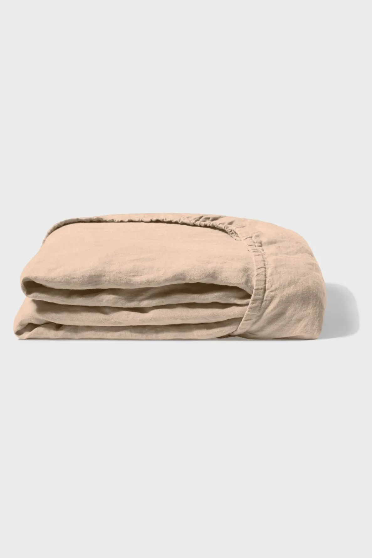 fitted_washed_linen_sheet_3-5.webp Flash Sale Fitted washed linen sheet - light brown Fitted Sheets