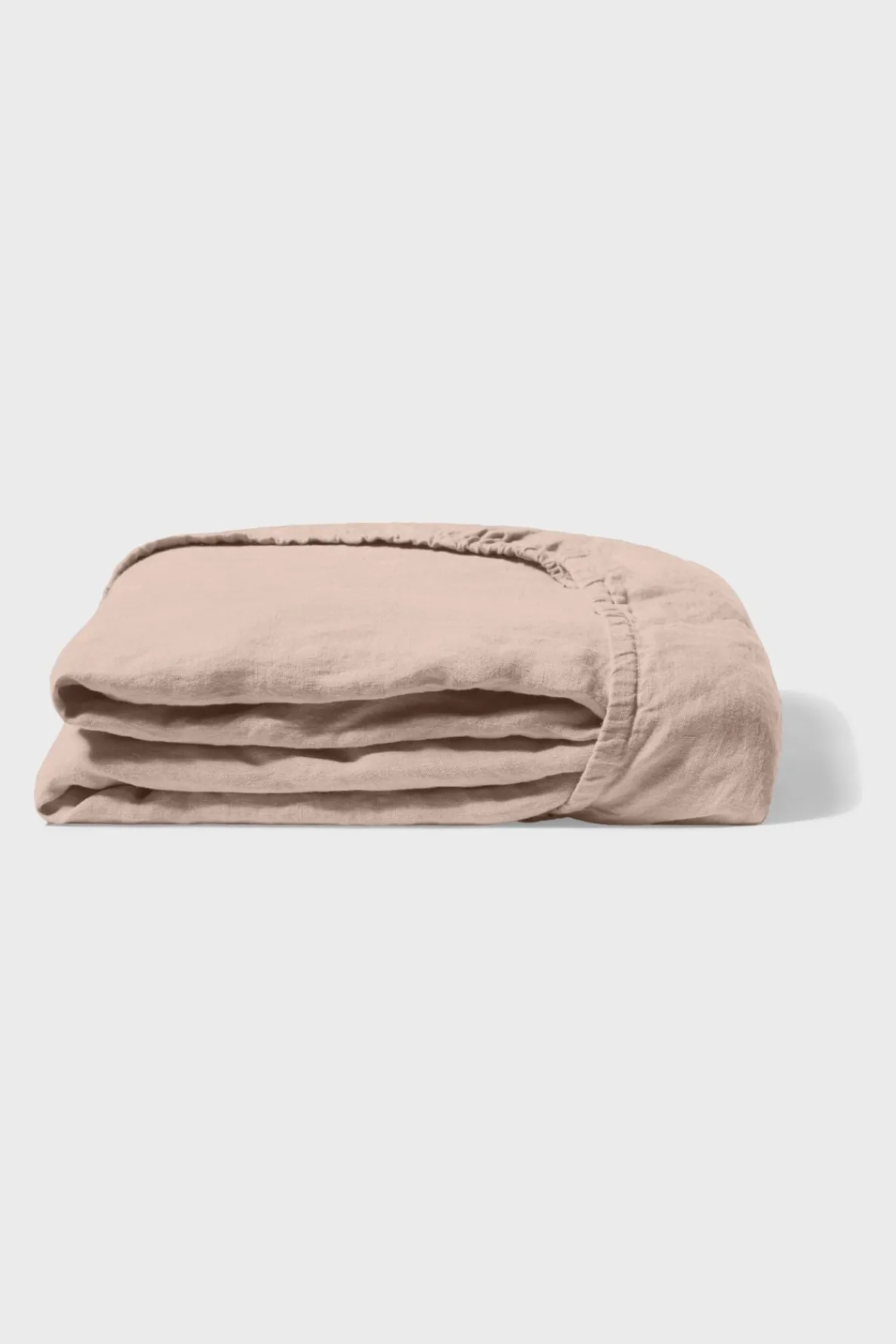 fitted_washed_linen_sheet_3.webp Clearance Fitted washed linen sheet - antique rose Fitted Sheets