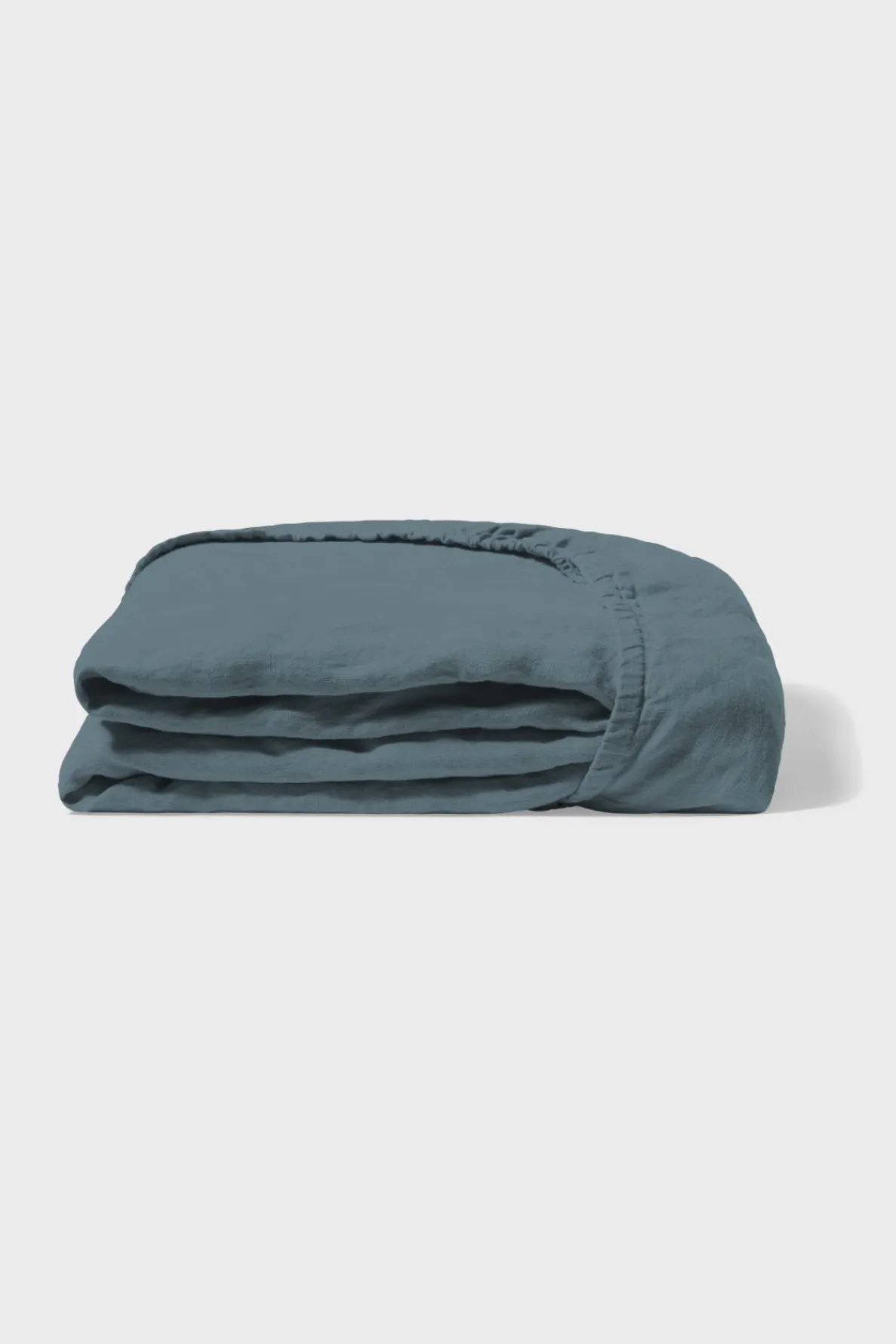 fitted_washed_linen_sheet_4.webp Hot Fitted washed linen sheet - midnight blue Fitted Sheets