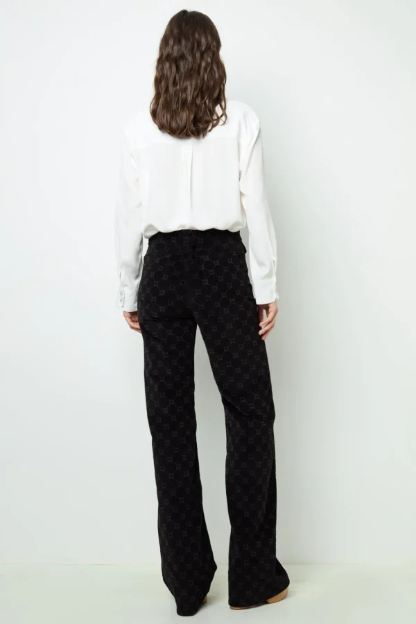 Outlet Flared corduroy jeans - ANNA Trousers