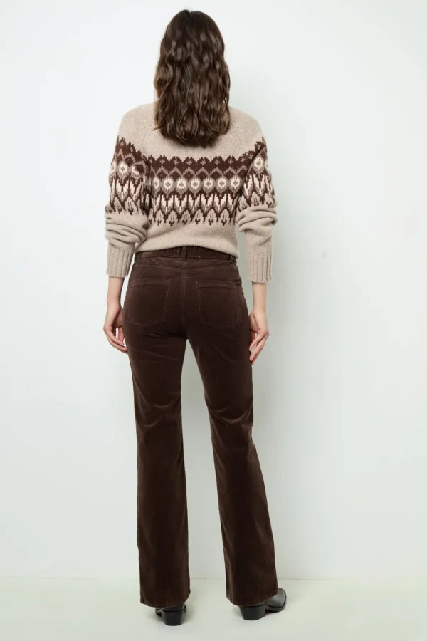 Fashion Flared corduroy pants - NAZIA Trousers
