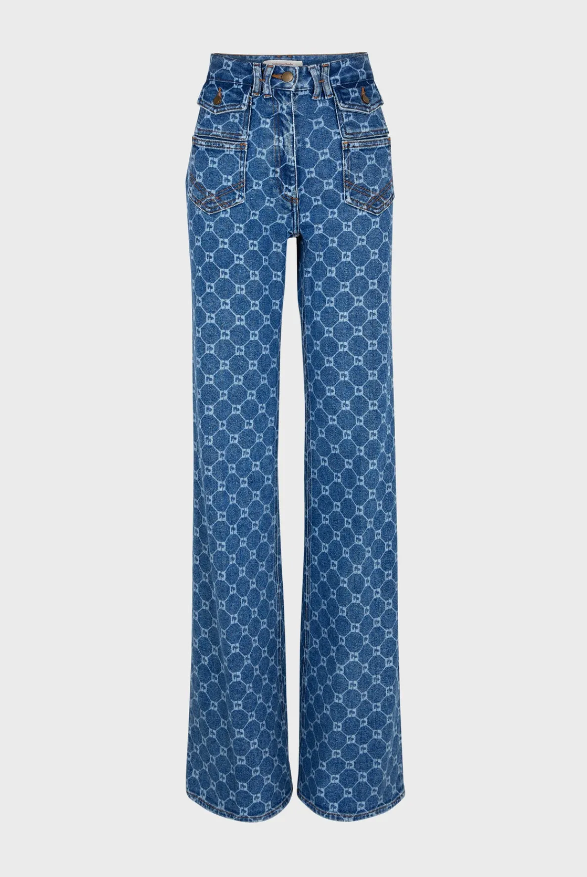 flared_jeans_with_monogra_4.webp Best Flared with monogram - ANNA Trousers