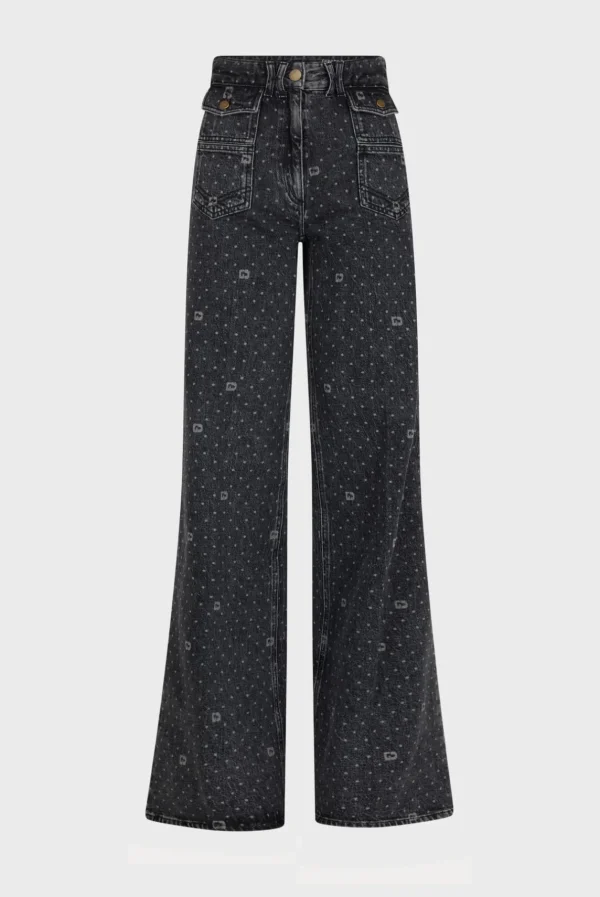 Store Flared polka dot jeans - ANNA Trousers