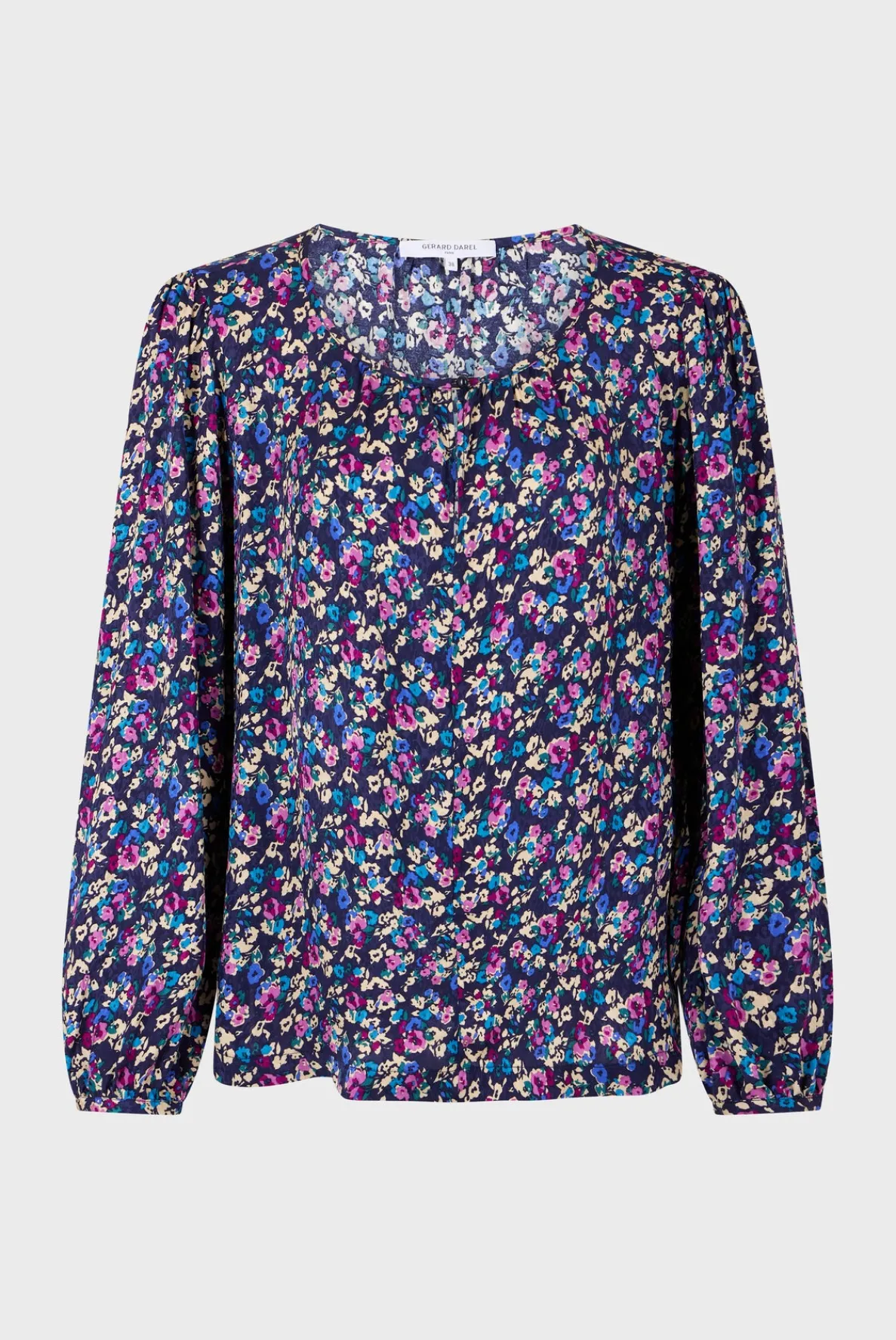 floral_jacquard_blouse__b_4.webp Outlet Floral jacquard blouse - BRITTANIA Shirts & Blouses