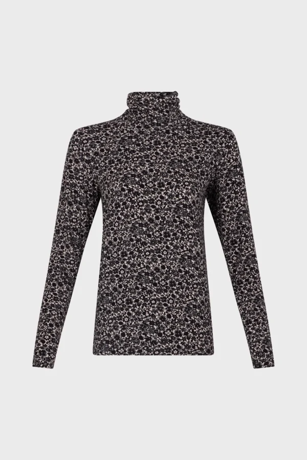 Cheap Floral turtleneck sweater - AURELIE Tops & T-Shirts