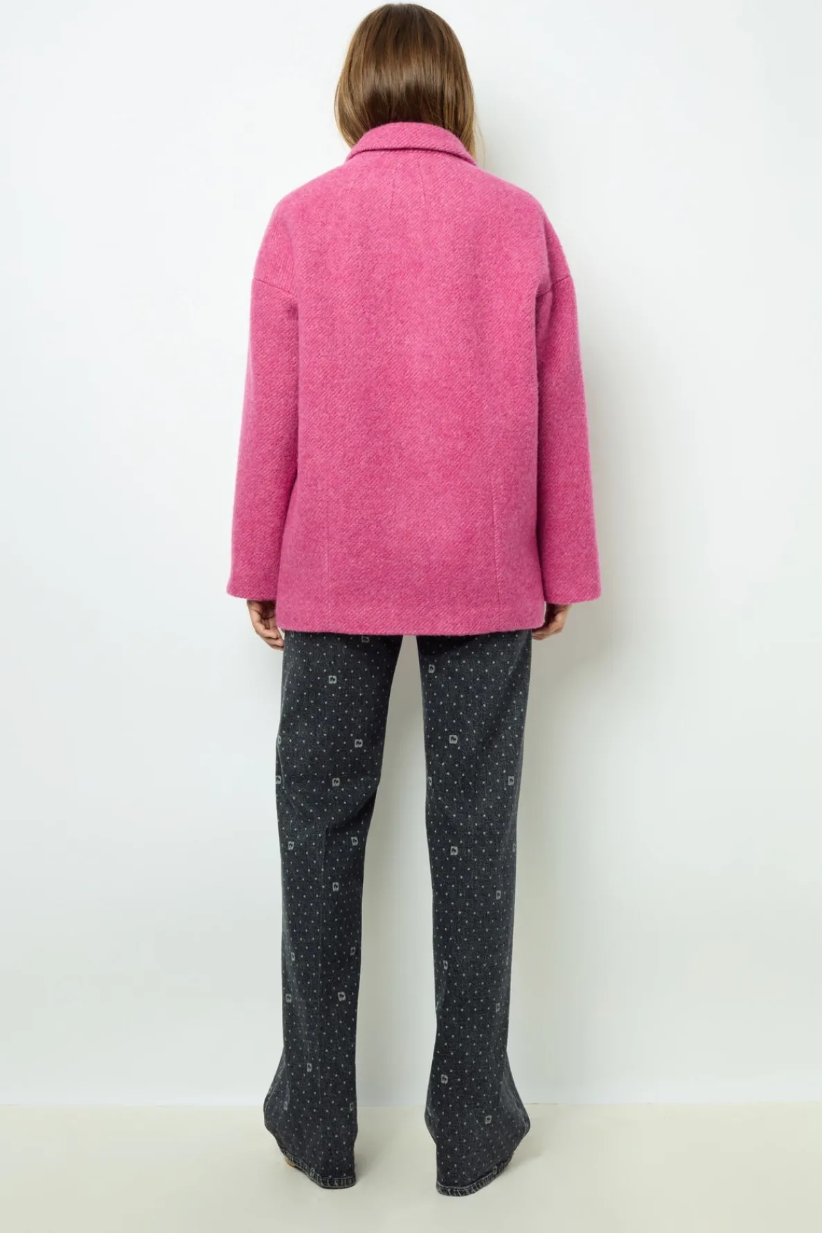 fuchsia_pink_short_coat___2.webp Cheap Fuchsia pink short coat - LINETTE Coats