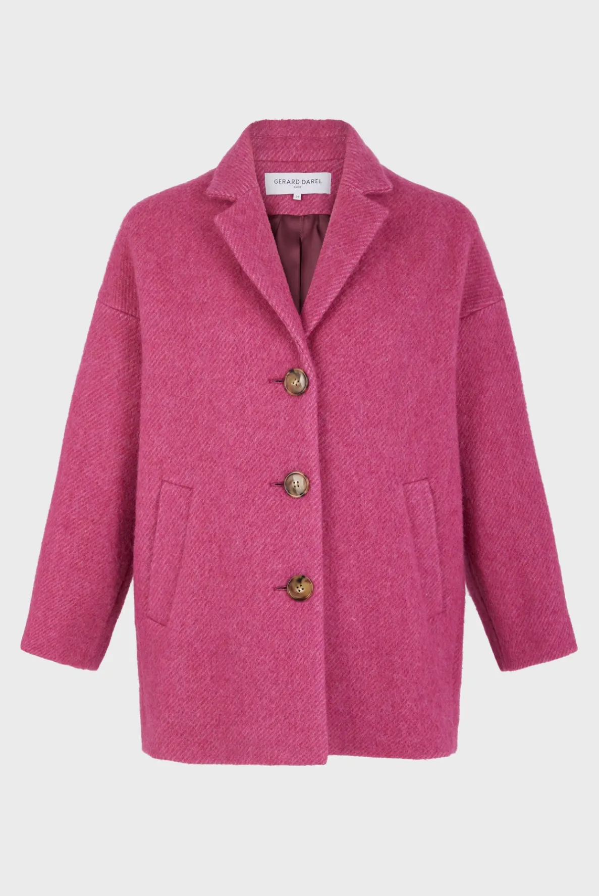 fuchsia_pink_short_coat___5.webp Cheap Fuchsia pink short coat - LINETTE Coats