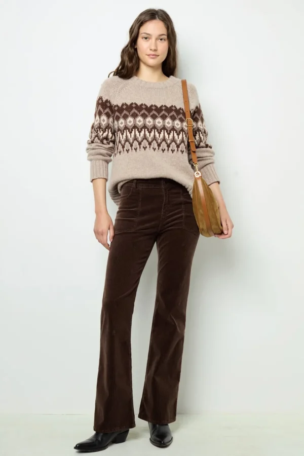 Online Geometric wool sweater - JANINA Knitwear