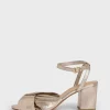 Best Gold heeled sandals - BETH Shoes