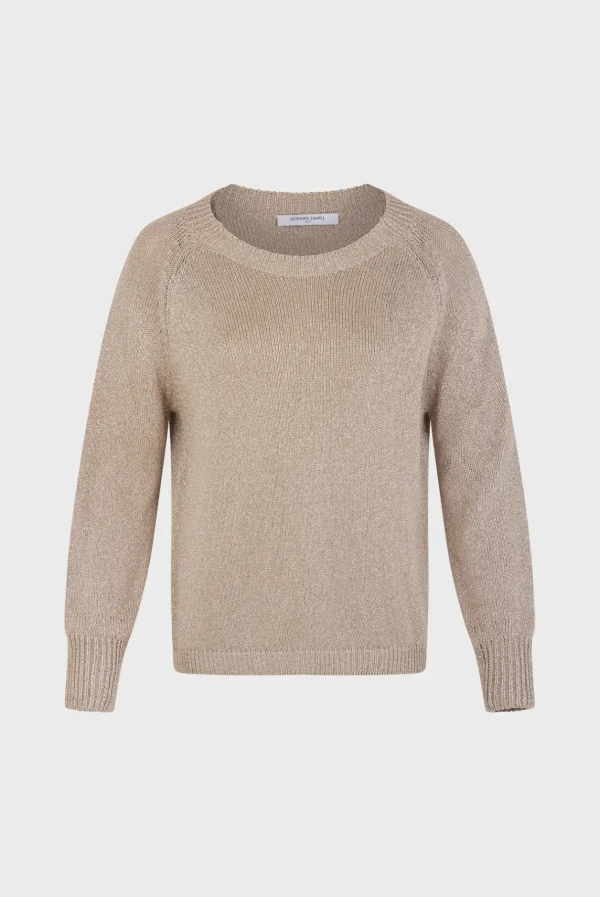 Shop Golden lurex sweater - JAYLIN Knitwear