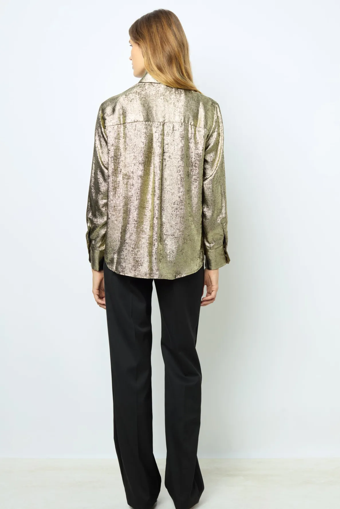 goldtone_shirt__bruna_3.webp Hot Gold-tone shirt - BRUNA Shirts & Blouses