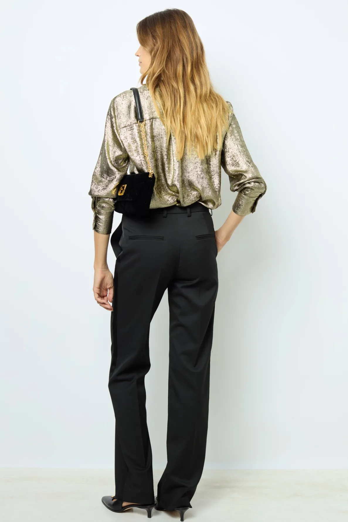 goldtone_shirt__bruna_4.webp Hot Gold-tone shirt - BRUNA Shirts & Blouses