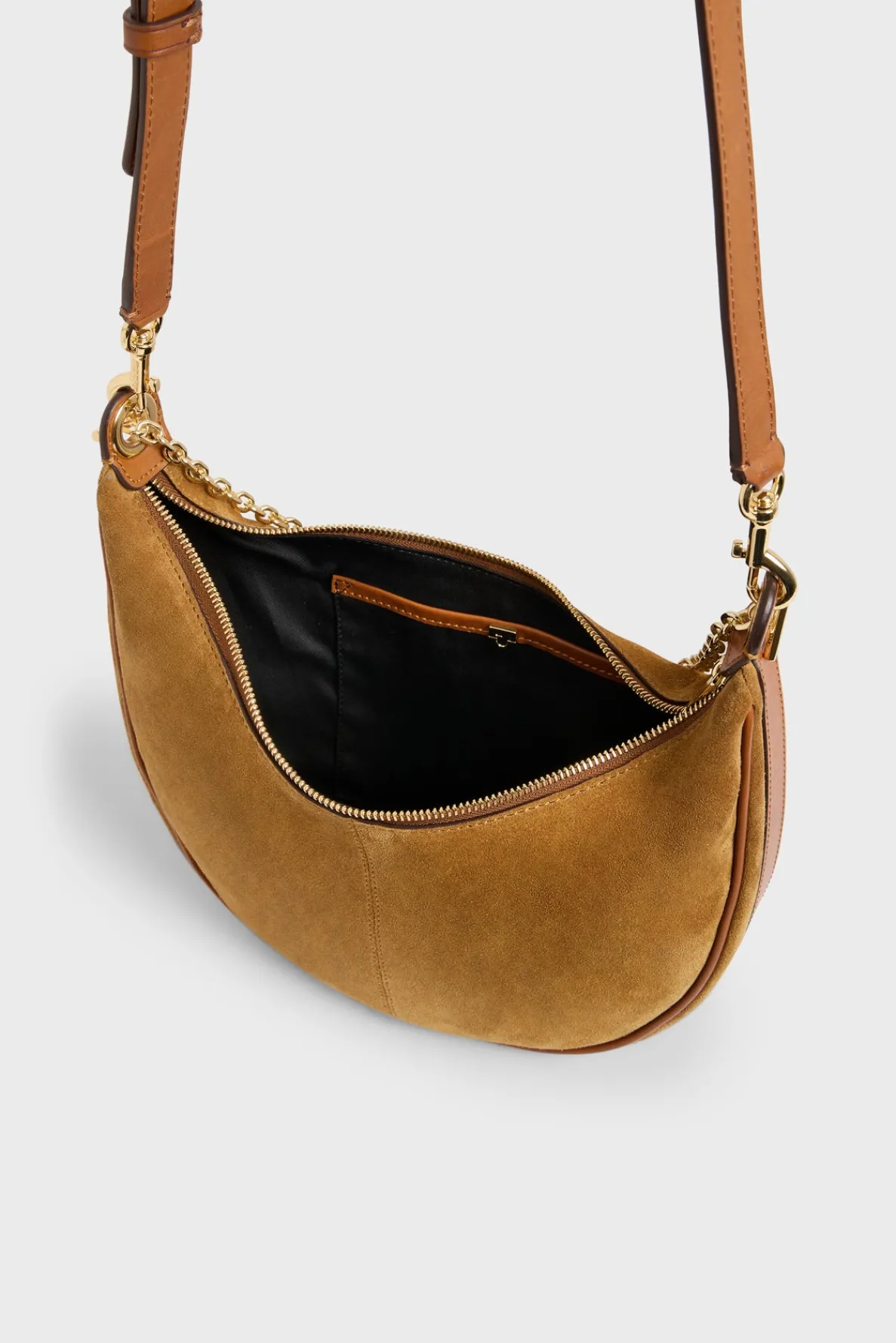 halfmoon_bag_in_suede_lea_3-1.webp Hot Half-moon bag in suede leather - LE SUZANNE Shoulder Bags