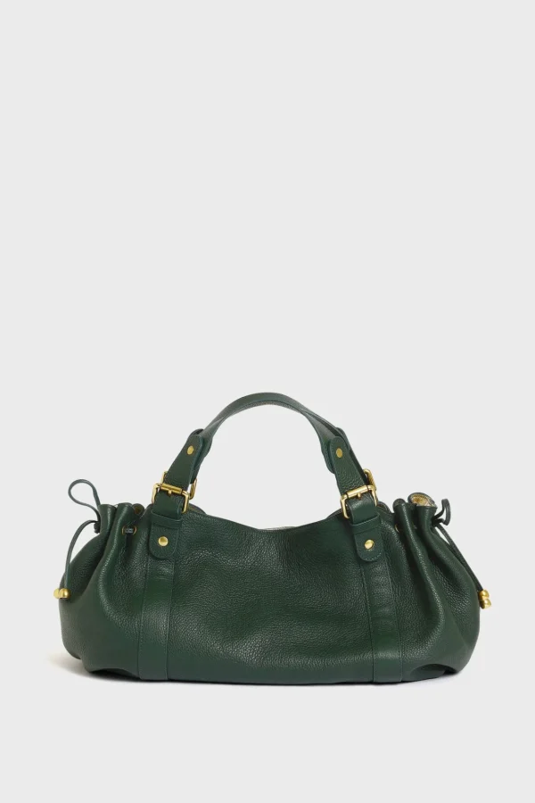 Online Handbag in leather metallic inside - 24H The Iconic 24H | Handbag
