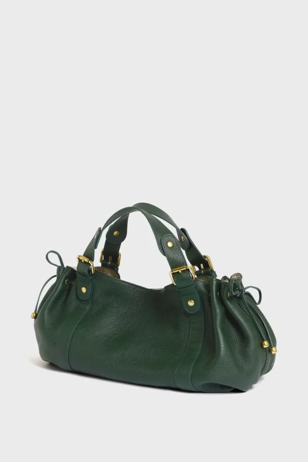 Online Handbag in leather metallic inside - 24H The Iconic 24H | Handbag