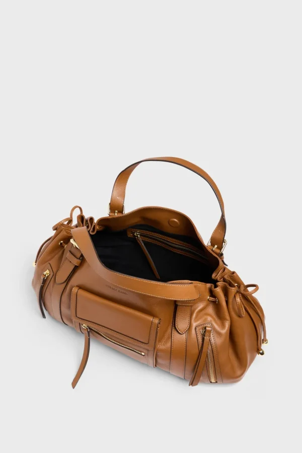 Outlet Handbag in leather with pocket - ST GERMAIN Handbag